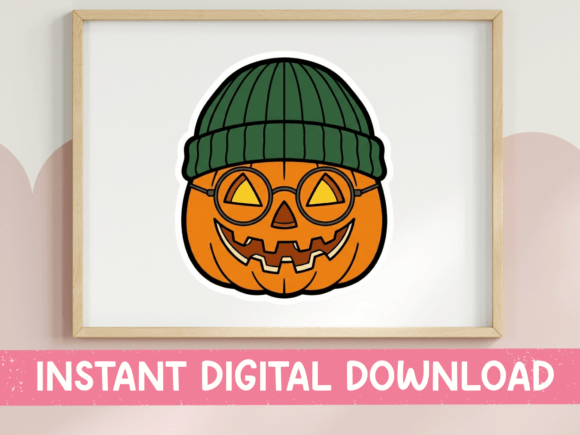 Beanie Jack O Lantern Pumpkin Art Graphics