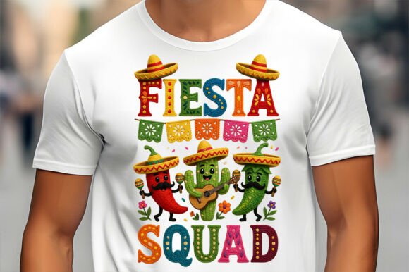 Cinco De Mayo Fiesta Squad T-Shirt Graphics