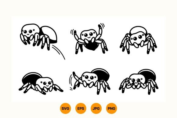 Cute Spider Clipart Collection