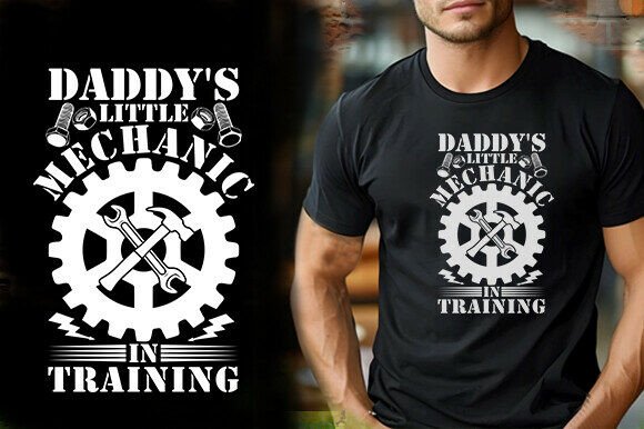 DADDY S LITTLE MECHANIC T-Shirt Graphics