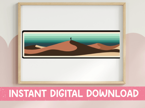 Desert Dunes Panoramic Landscape Graphics