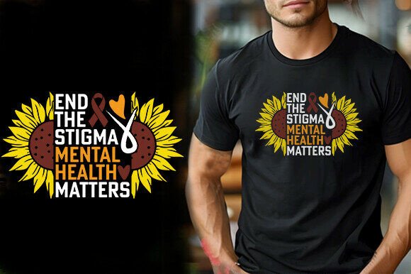 END the STIGMA MENTAL HEALTH MATTERS TSH Graphics