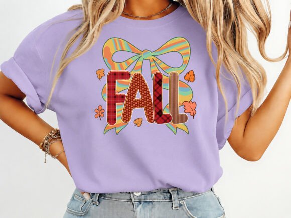 Fall Coquette Brushstroke T-Shirt Design Graphics