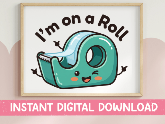 I m on a Roll Kawaii Tape Dispenser