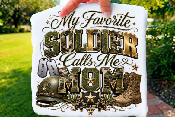 My Favorite Soldier Calls Me Mom T-shirt Graphics