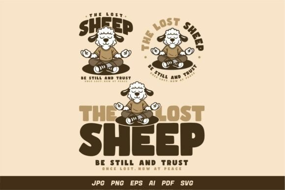 The Lost Sheep Christian Illustration