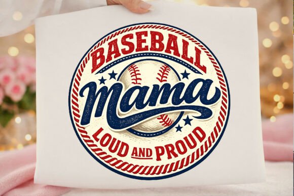 Vintage Baseball Mama Sublimation Png Graphics